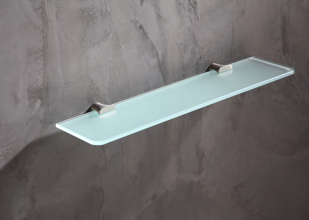 Essence Series Glass Shelf In Brushed Nickel