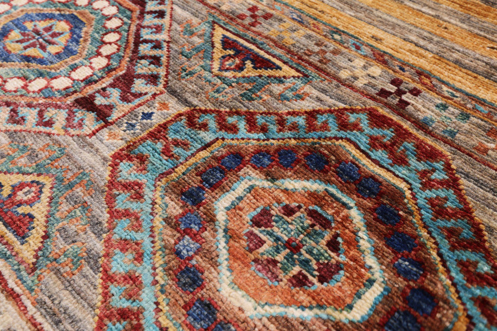Super Kazak Khorjin Handmade Wool Rug 3' 3" X 5' 1" - Q12326