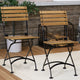 Sunnydaze European Chestnut Wooden Folding Bistro Side Chair, Set of 4