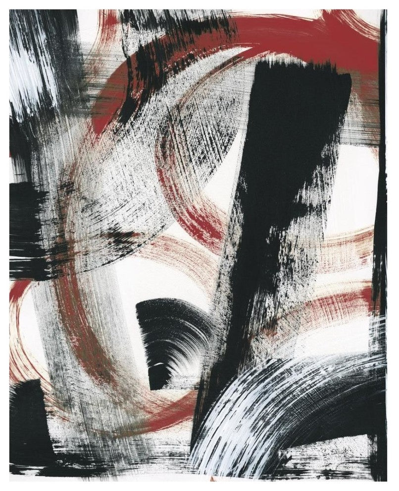 "LPs in 33 II Red" Digital Paper Print by Sue Schlabach, 24"x30"