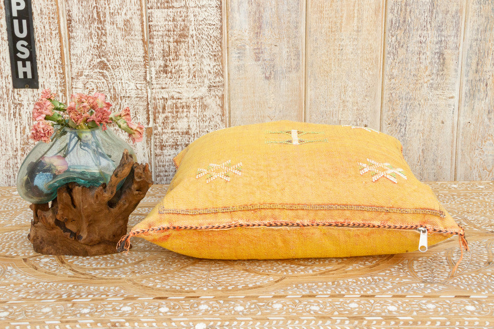 Amala Moroccan Silk Rug Pillow