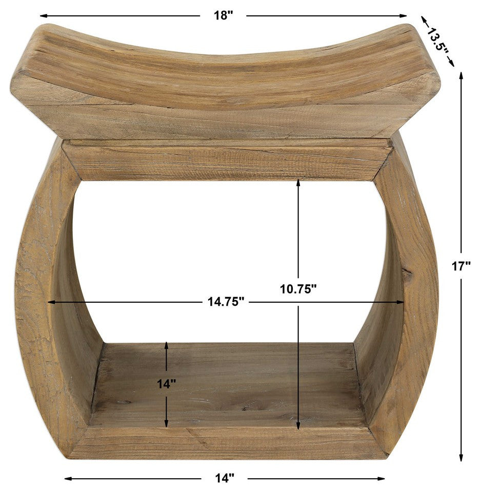 Uttermost CONNOR ACCENT STOOL, NATURAL