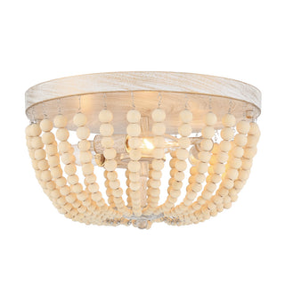 3 Light 12.6'' Unique/Statement Bowl Flush Mount, White/Gold