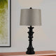 Classical Candlestick Resin Table Lamp, Espresso