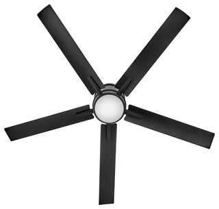 Hinkley Vail 52" Integrated LED Flush Mount Ceiling Fan, Matte Black