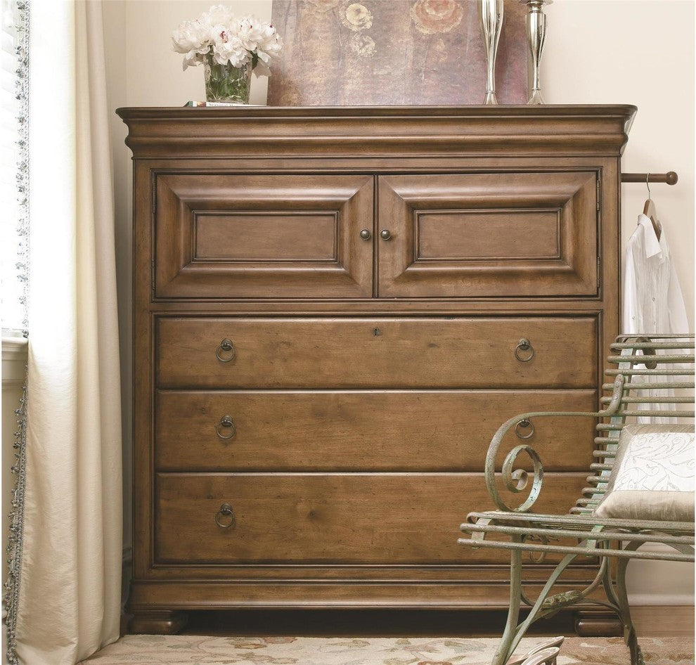 Louis Philippe Solid Wood Gentleman's Dressing Chest