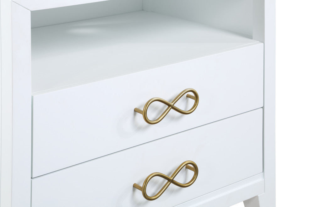 Bowtie Night Stand, White