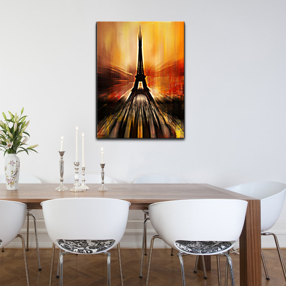 Paris Abstract Canvas Wall Art