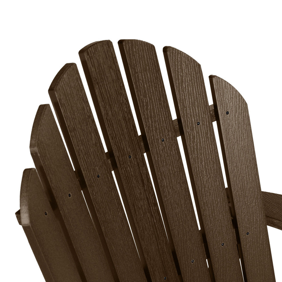 Merrow Folding & Reclining Adirondack Chair, Brown
