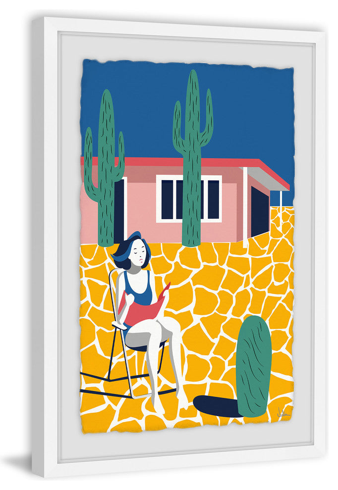 "Relaxing Break" Framed Painting Print, 30"x45"