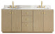 Oza Bath Vanity with Quartz Stone Top, Aged Natural Oak, 72