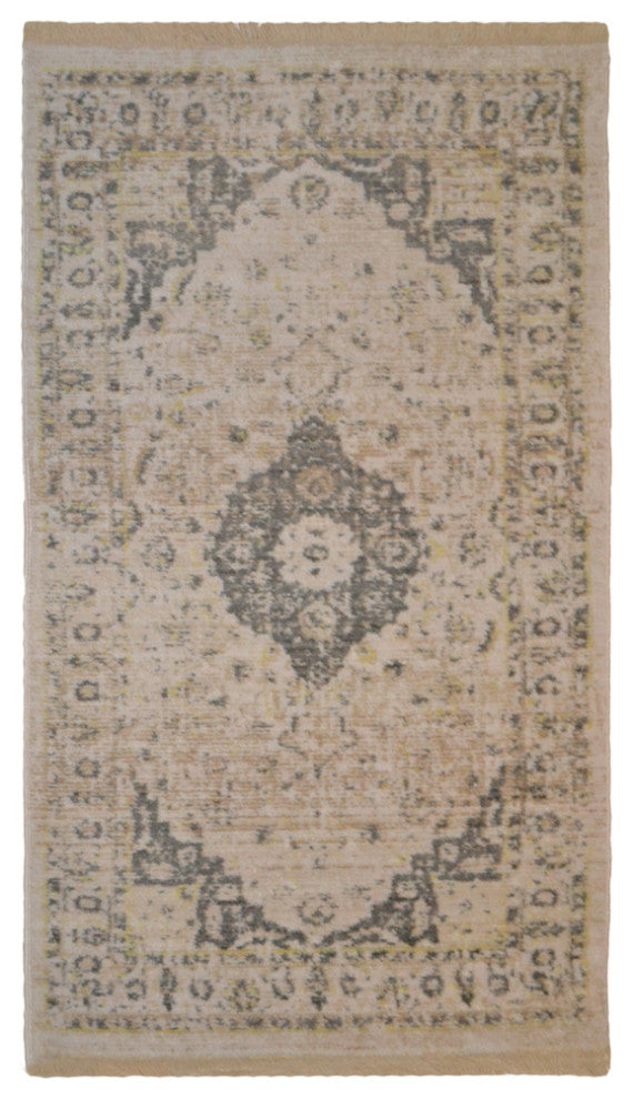 Machine Made Polyester Durable Indoor Outdoor Washable Oriental Pattern Footmat