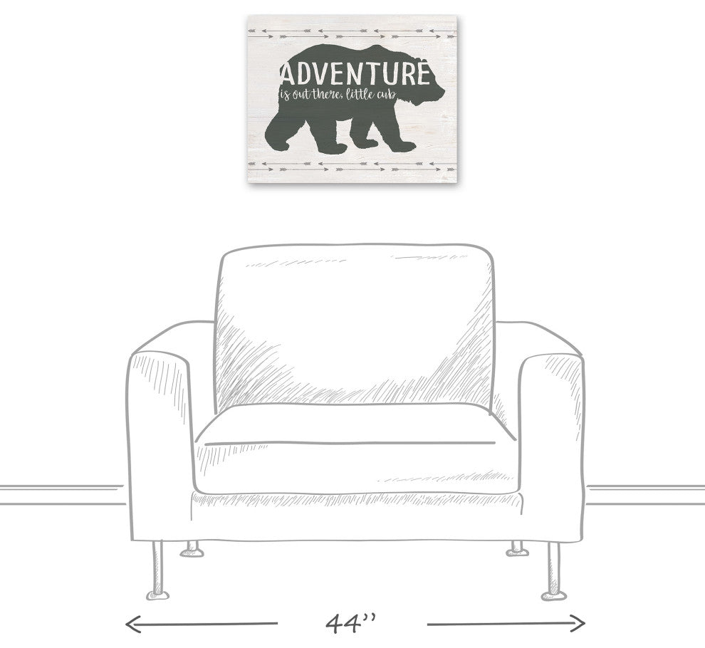 Adventure Is Out There Cub 20x16 Canvas Wall Art