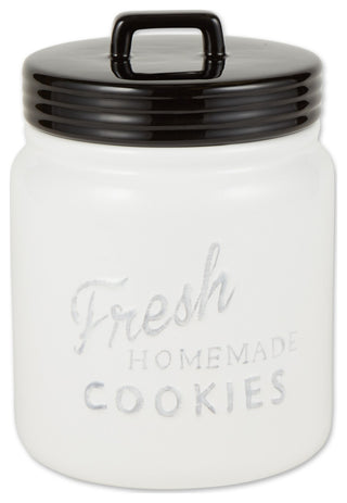 Black Ceramic Cookie Jar