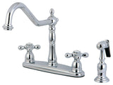 Kingston Brass Centerset Kitchen Faucet, Polished Chrome