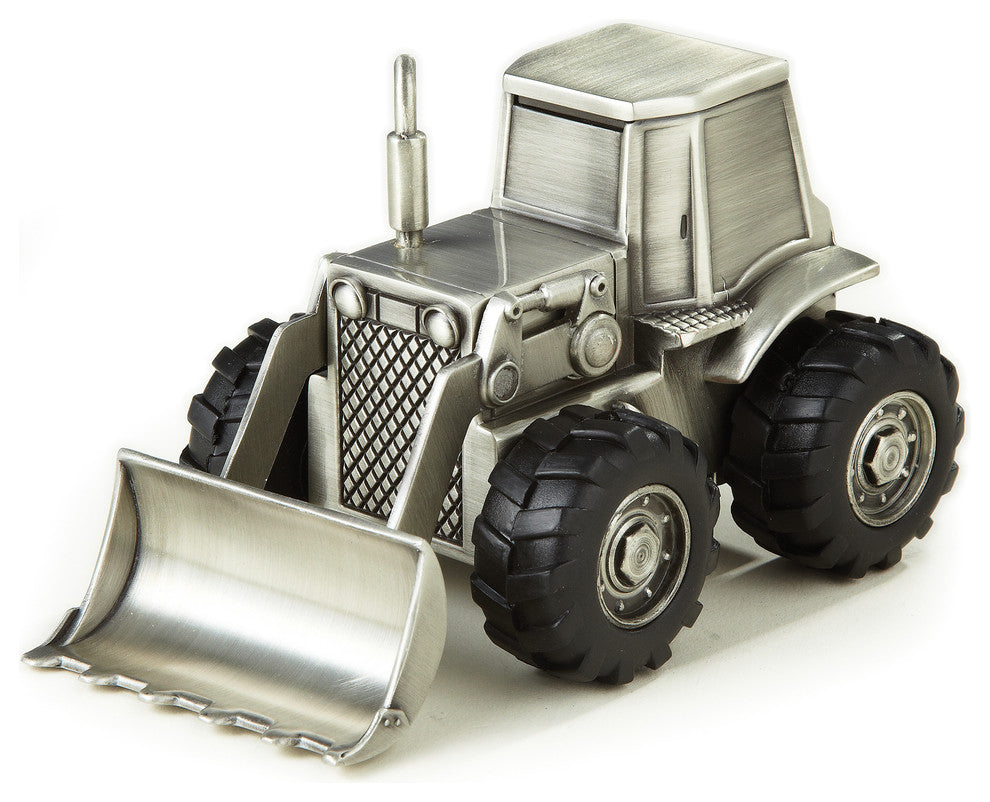 Elegance Pewter Plated Bulldozer Bank