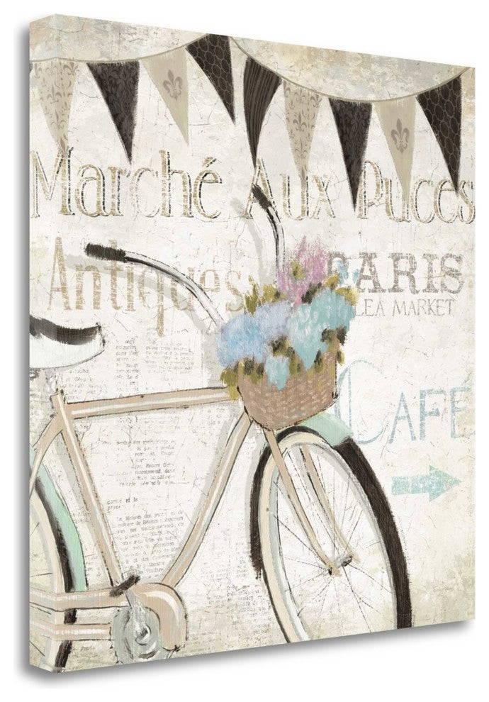 "French Flea Market I" By Emily Adams, Giclee Print on Gallery Wrap Canvas