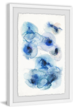 "Cosmic Indigo" Framed Painting Print, 24"x36"