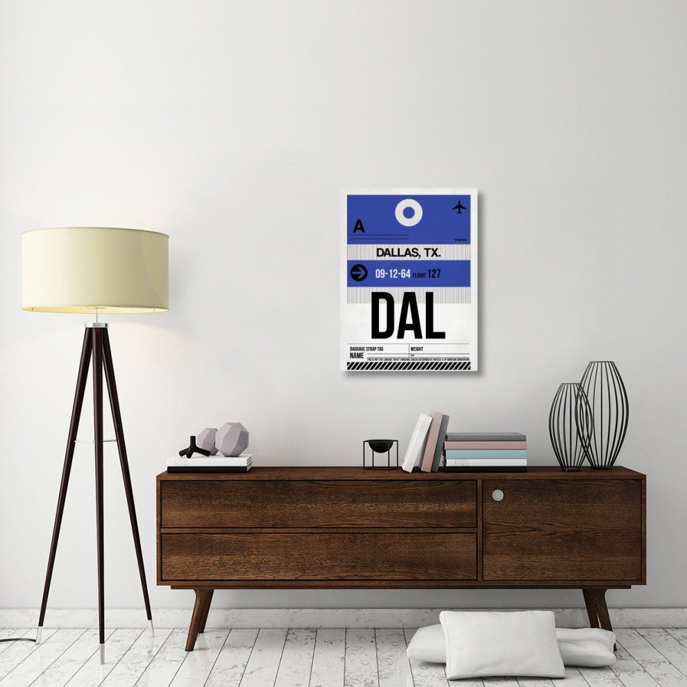 "DAL Dallas Luggage Tag 1" Fine Art Print