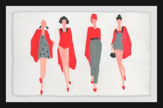 "Obsession Rouge" Framed Painting Print, 18"x12"