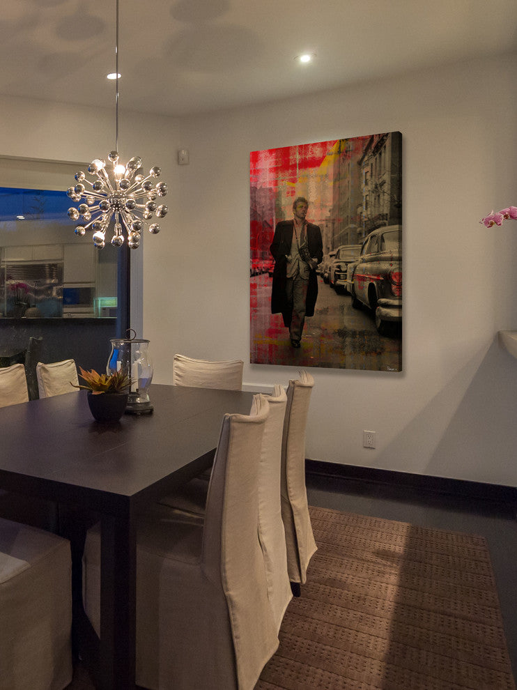 "James Dean -" Fine Art Canvas Print, 30"x45"