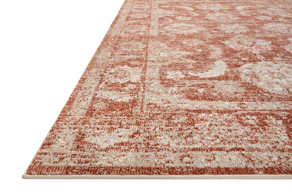 Loloi II Odette Rust / Ivory 6'-7" x 9'-6" Area Rug