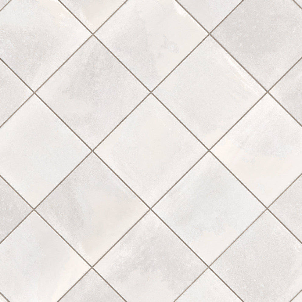 Kings Luxe Tradition Square White Ceramic Wall Tile
