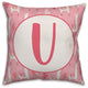 Monogram Lllama Pattern - U 16x16 Spun Poly Pillow