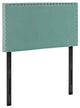Phoebe Twin Upholstered Fabric Headboard