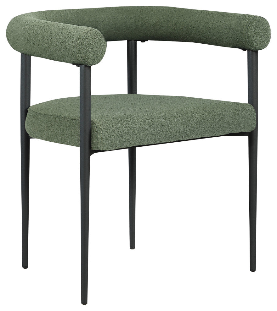 Louie Boucle Fabric Dining Chair (Set of 2)