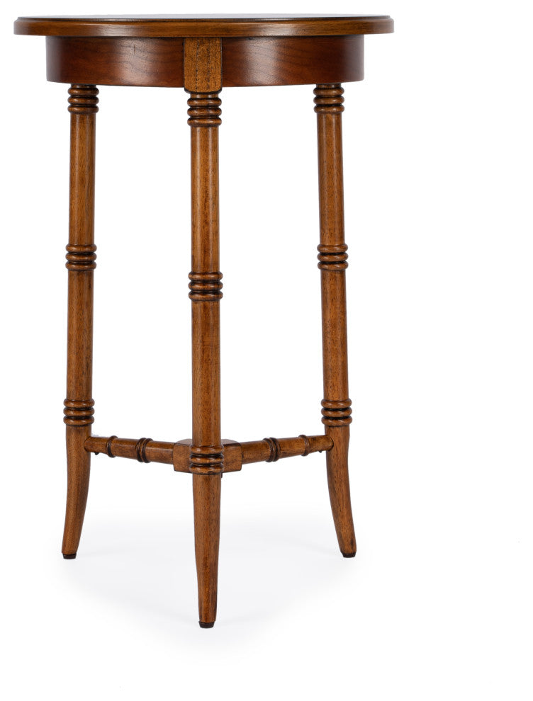 Isla Olive Ash Burl Accent Table, Brown