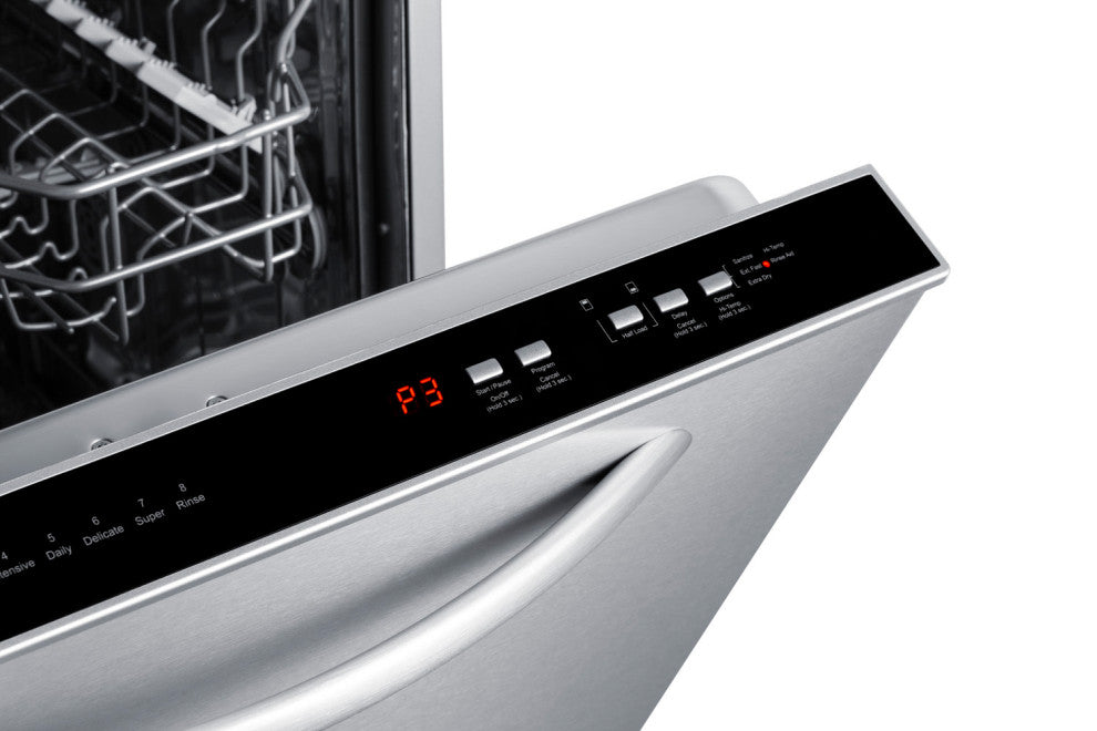 Summit DW24ADA 24"W 10 Place Setting Energy Star Rated Built-In - Stainless