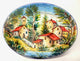 Umbrian Ceramiche Favaroni Carlo Landscape 16.5X12.5"� Oval Serving/Wall Platter,