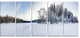 "Winter Field" Landscape Canvas Photo Print, 5 Panels, 60"x28"