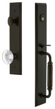 Carre' 1-Piece Dummy Handleset, C Grip and Bordeaux, Timeless Bronze, 848885