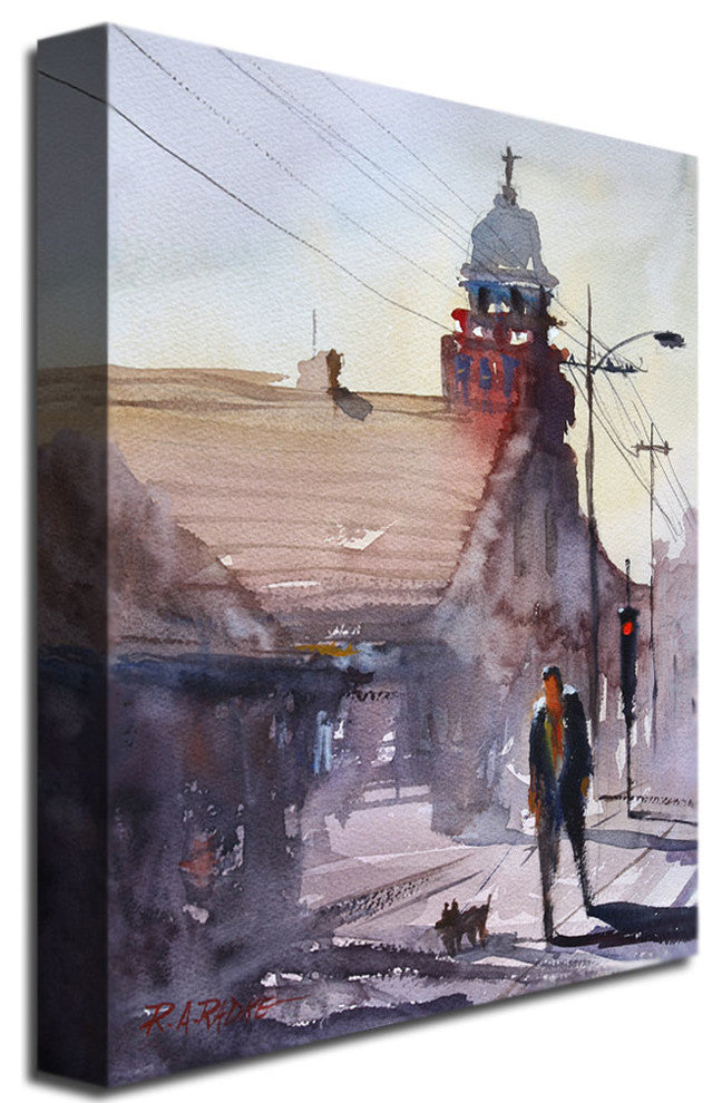 ''Morning Stroll in Steven''s Point'' Canvas Art by Ryan Radke