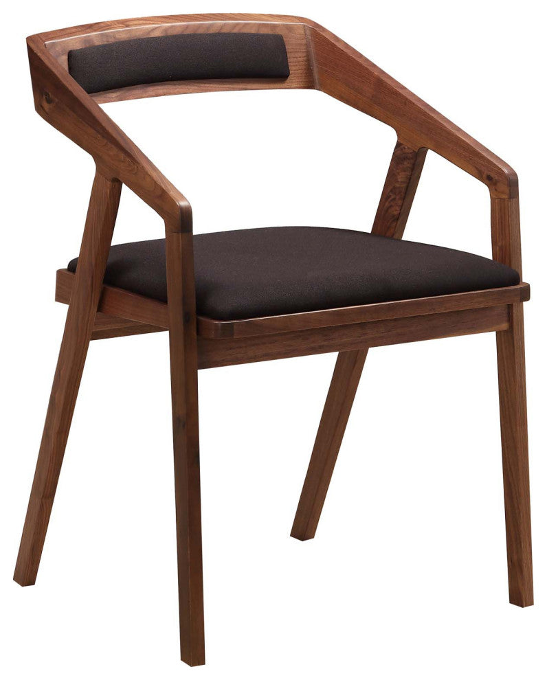 Mid - Century Modern Padma Arm Chair Black - Brown