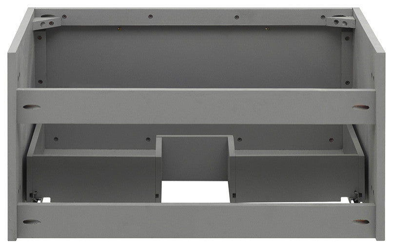 Lucera Wall Mount Undermount Sink Bathroom Cabinet, Gray, 30"