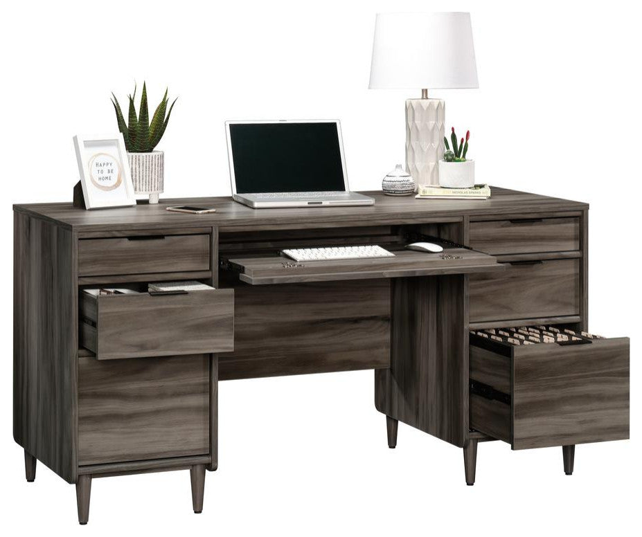Clifford Place Executive Desk  Jet Acacia