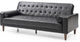 Glory Furniture Andrews Faux Leather Sleeper Sofa in Black