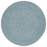 Safavieh Braided BRA201 Rug Machine-Washable, Teal/Green, 9' Round