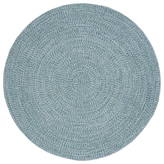 Safavieh Braided BRA201 Rug Machine-Washable, Teal/Green, 9' Round
