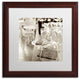 Alan Blaustein 'Lombardy IV' Art, Wood Frame, White Mat, 16x16