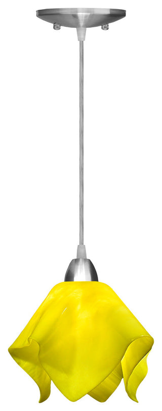 Jezebel Radiance Flame Pendant, Small, Canary Yellow