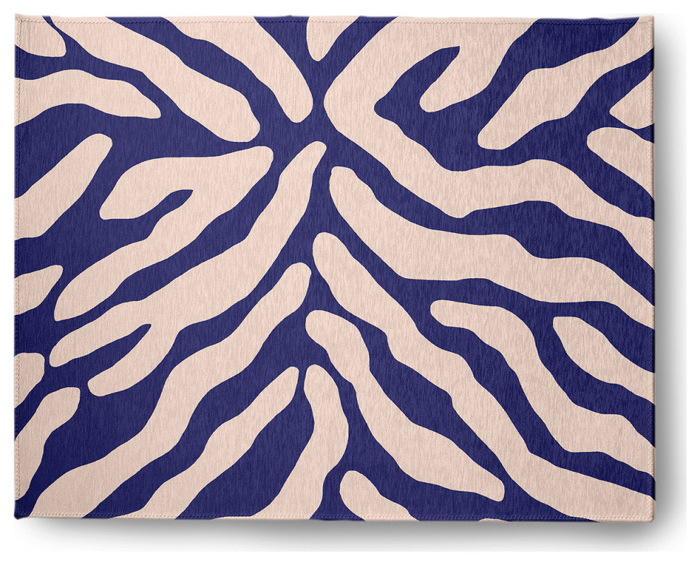 Animal Stripe Spring Chenille Rug, Purple, 8'x10'