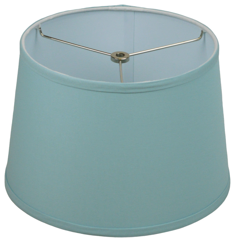 Fenchel Shades 10"x12"x8" Spider Attachment Empire Lamp Shade, Linen Dusty Blue