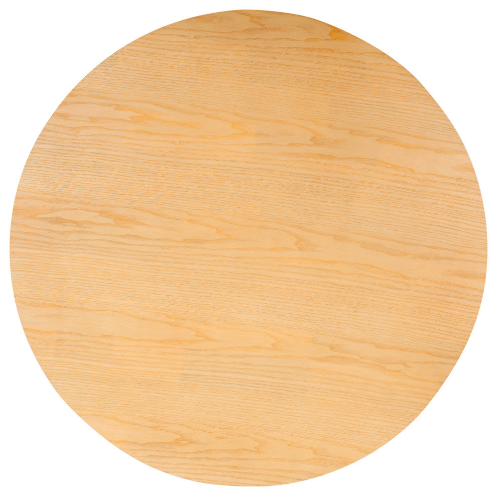 Safavieh Couture Hayliette Round Wood Coffee Table, Natural