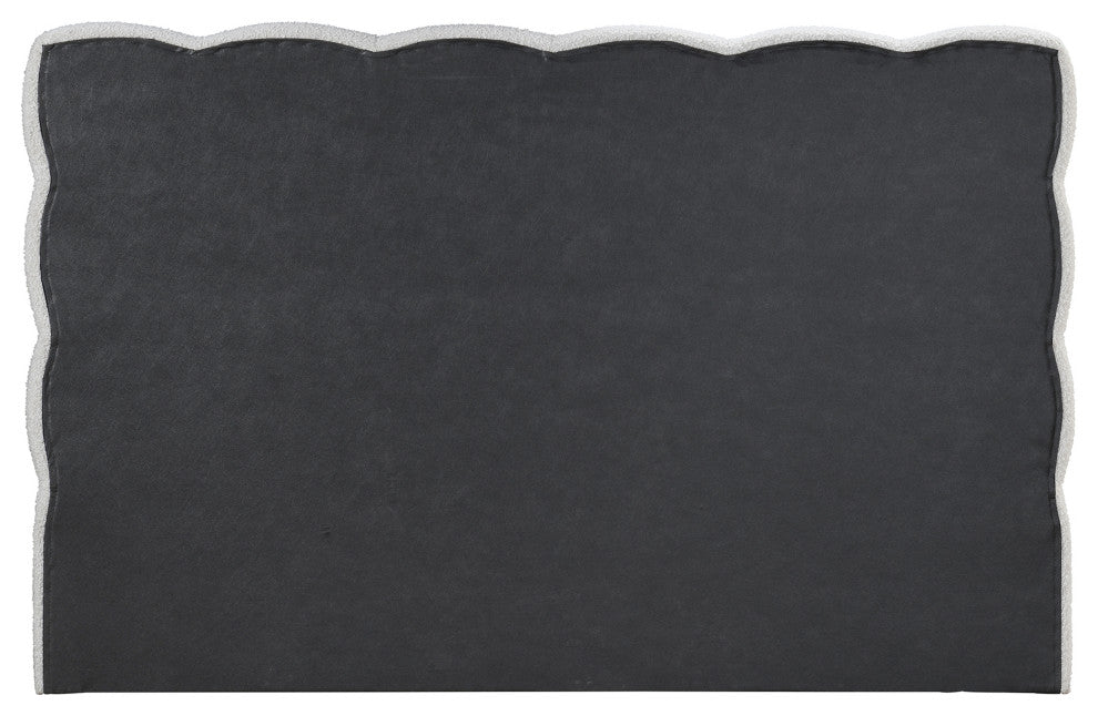 Deco Boucle Fabric Full Bed, Cream, Full