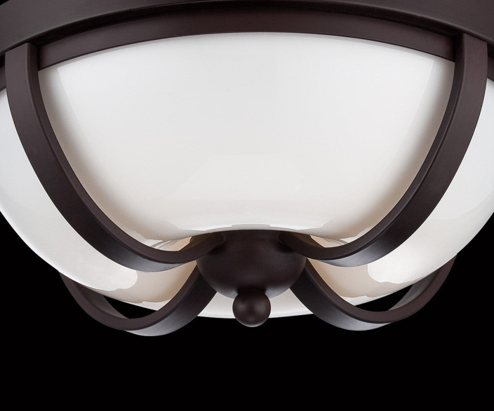 Andrew 2-Light LED Flushmount, Bronze Finish