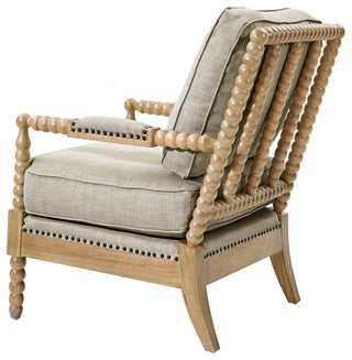 Madison Park Donohue Accent Arm Chair, Light Grey